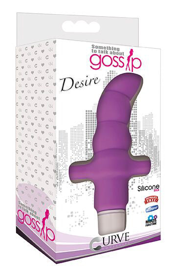 Desire Silicone Vibrating Anal Probe in purple packaging