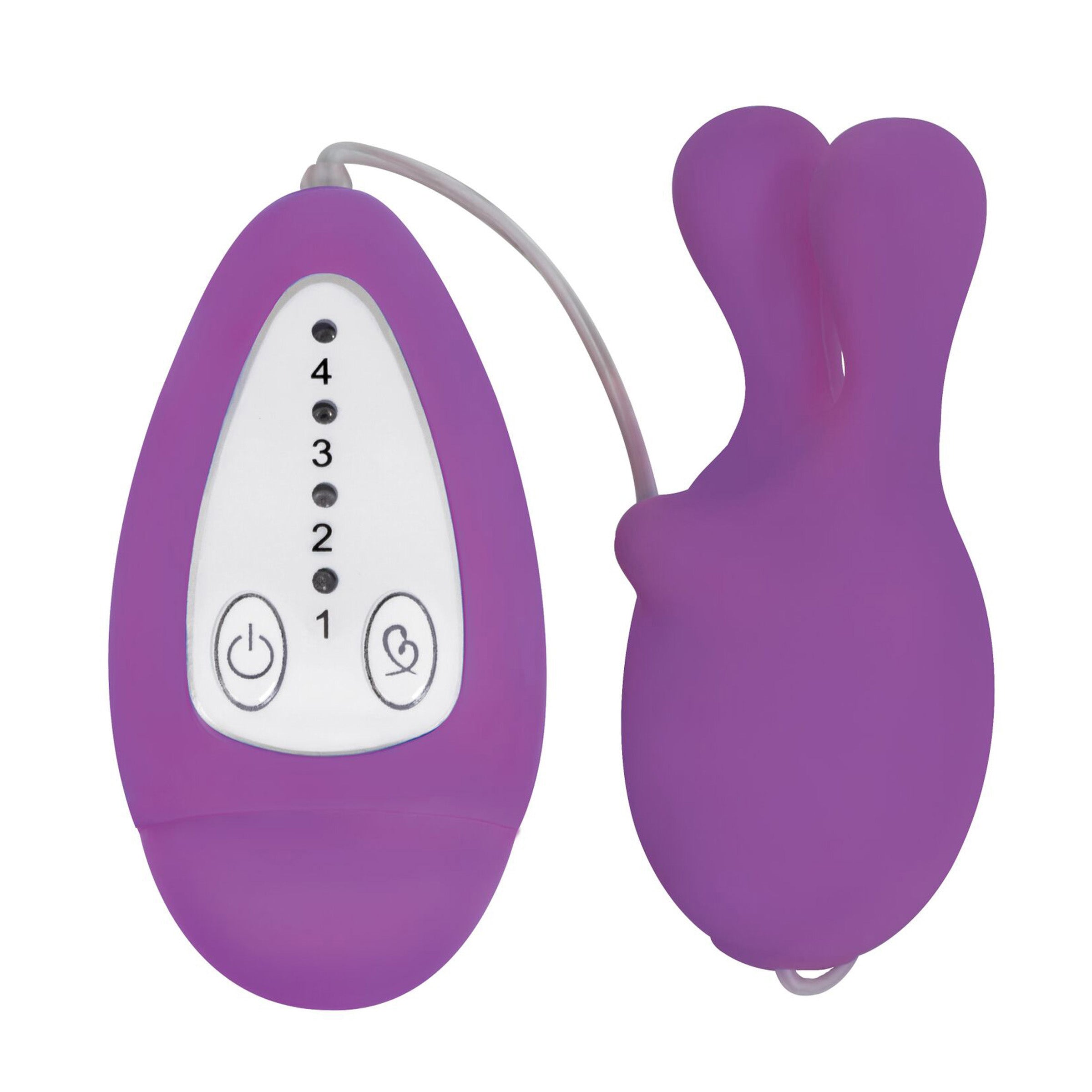 Purple Bounce Silicone Bullet Vibrator with Remote Control