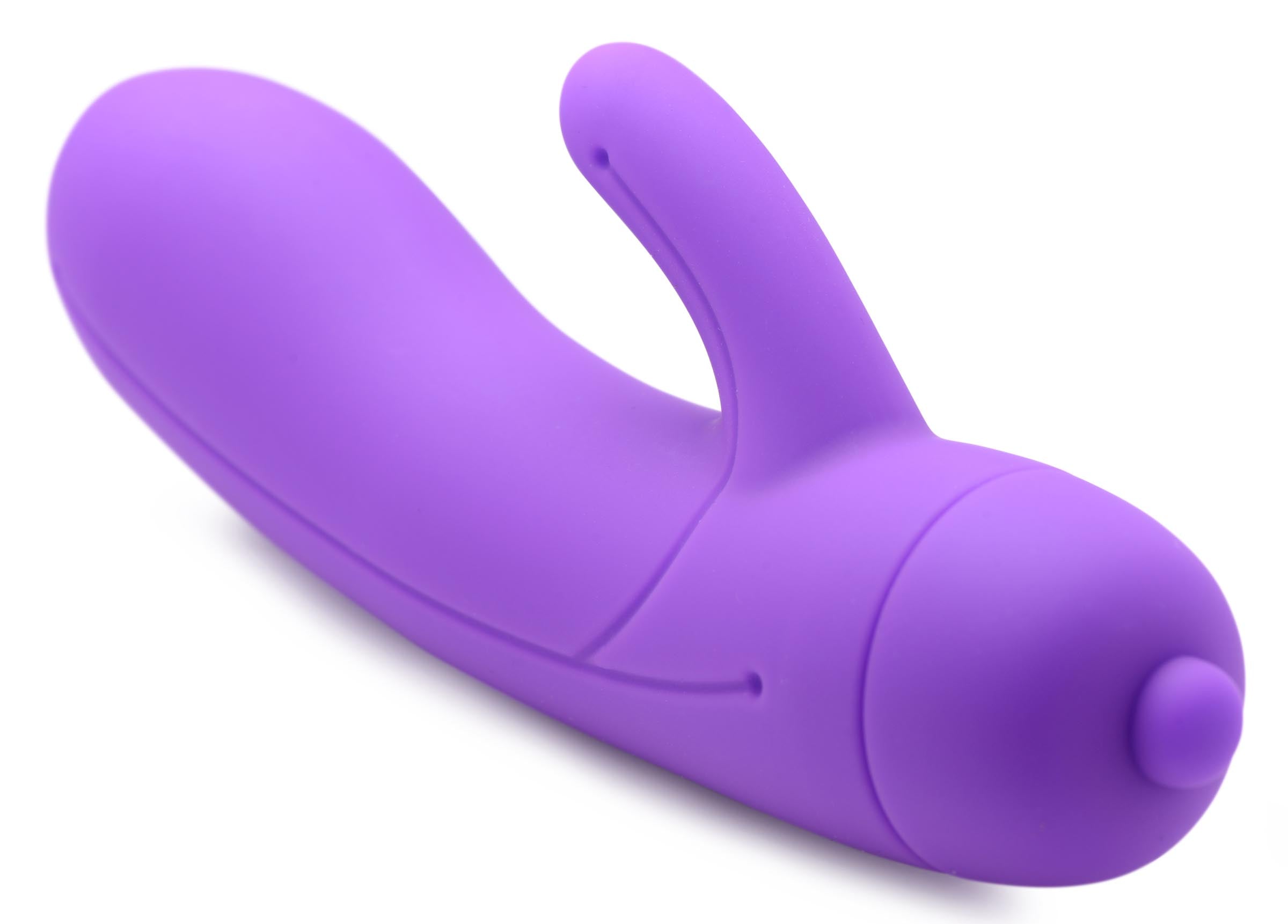 Lil Smoothie Mini Silicone Rabbit Vibrator against a white backdrop