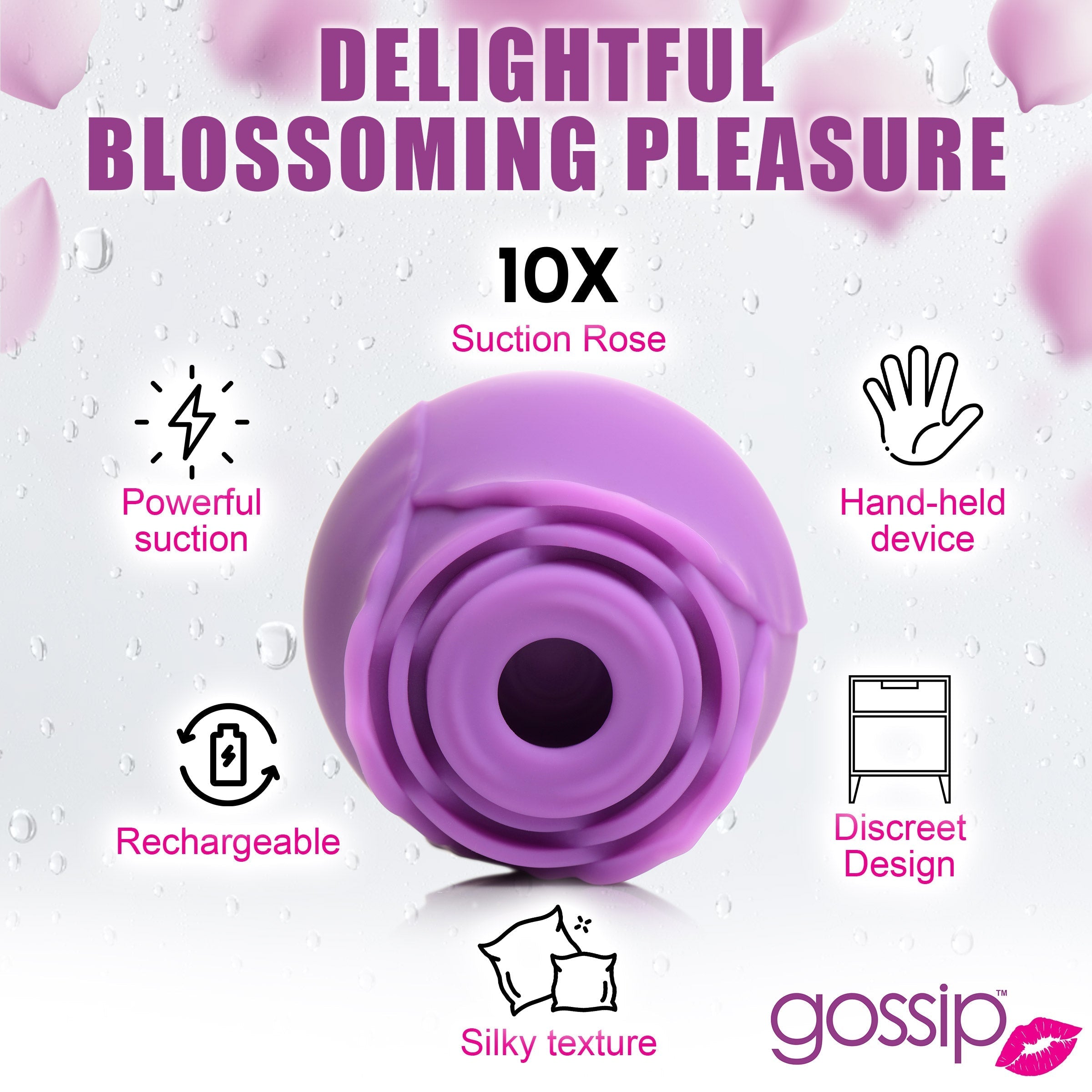 Rose Flirt clitoral stimulator offering pleasurable sensations