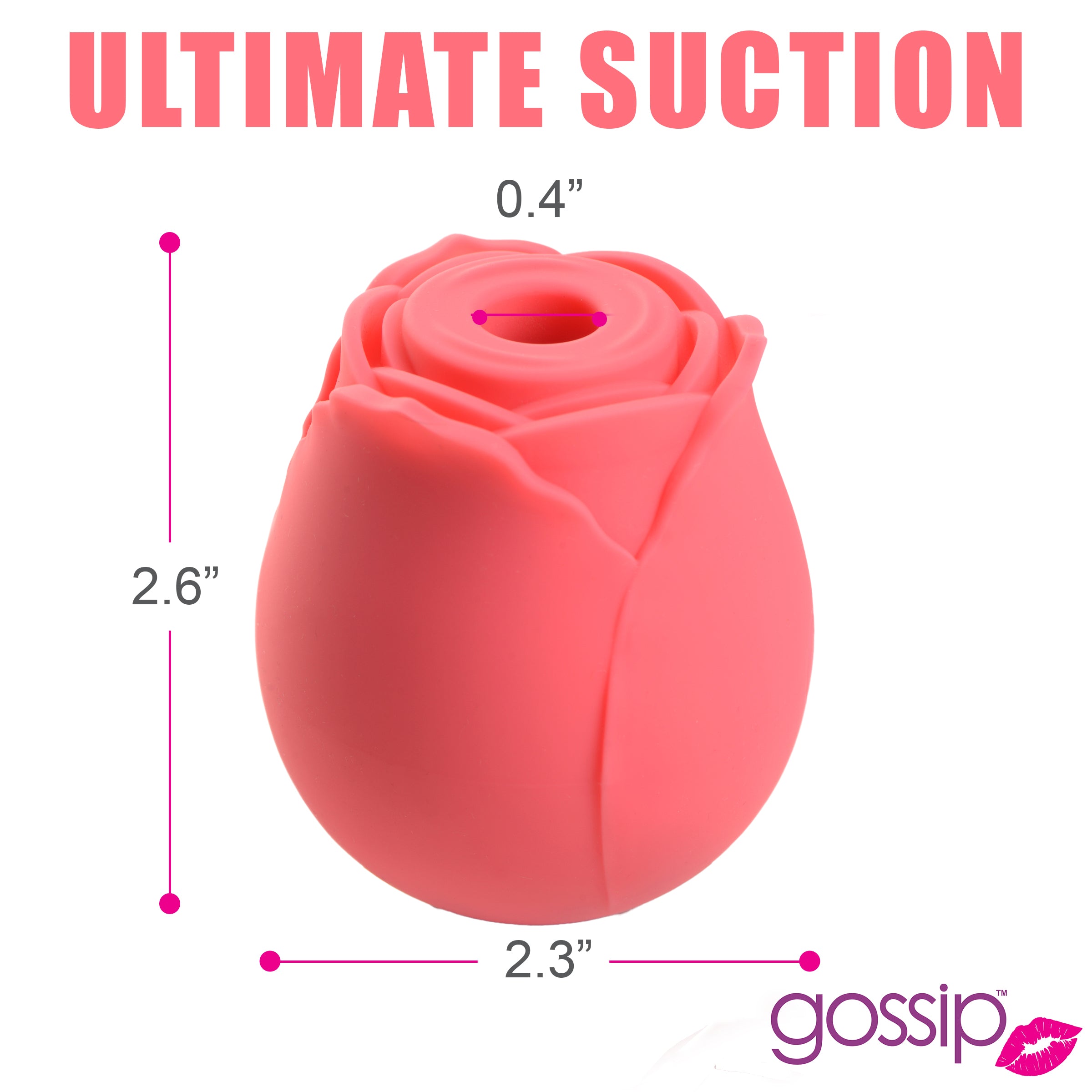 Ultimate suction feature on the Rose Crave Silicone Stimulator