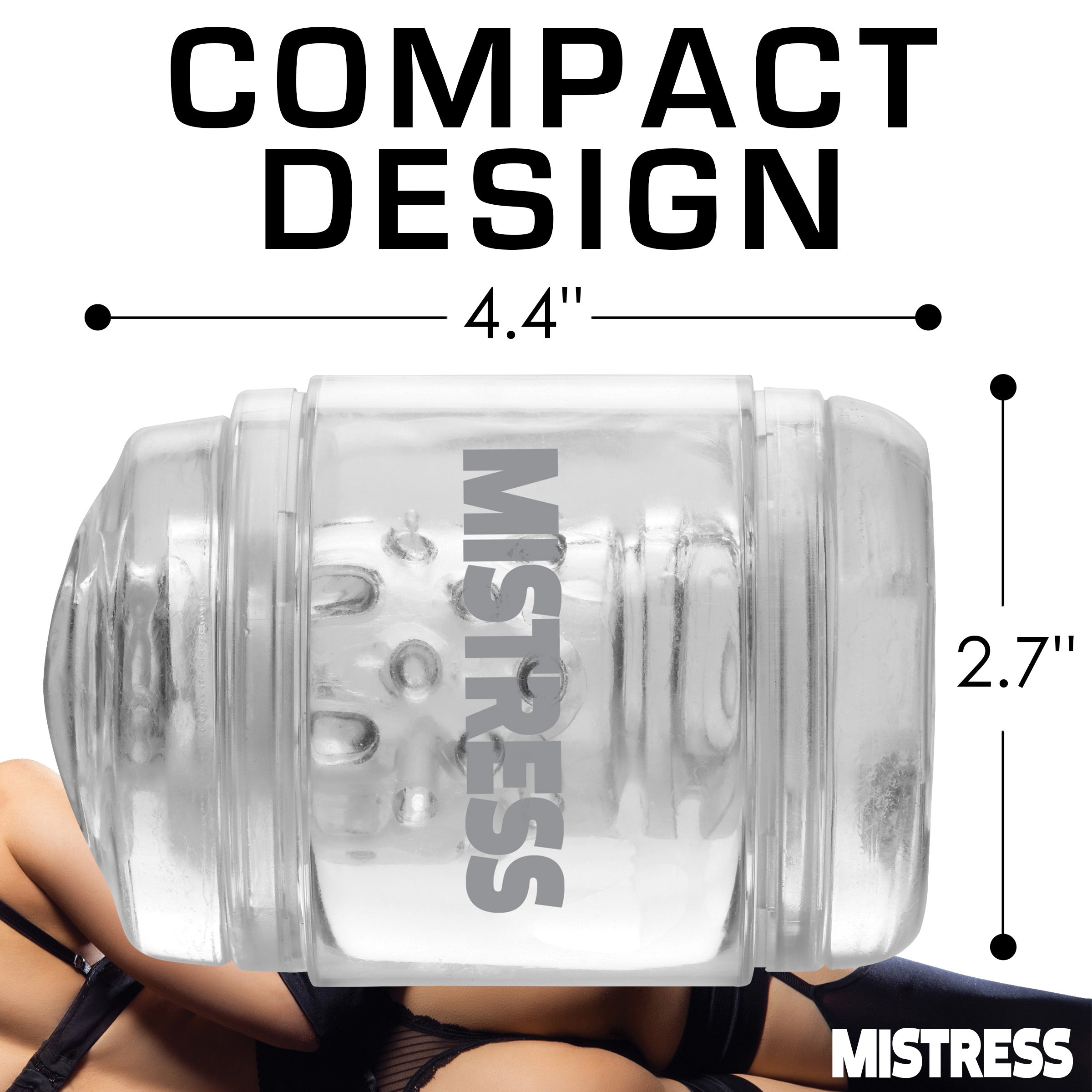 Compact Double Shot Mouth and Pussy Stroker design showcased