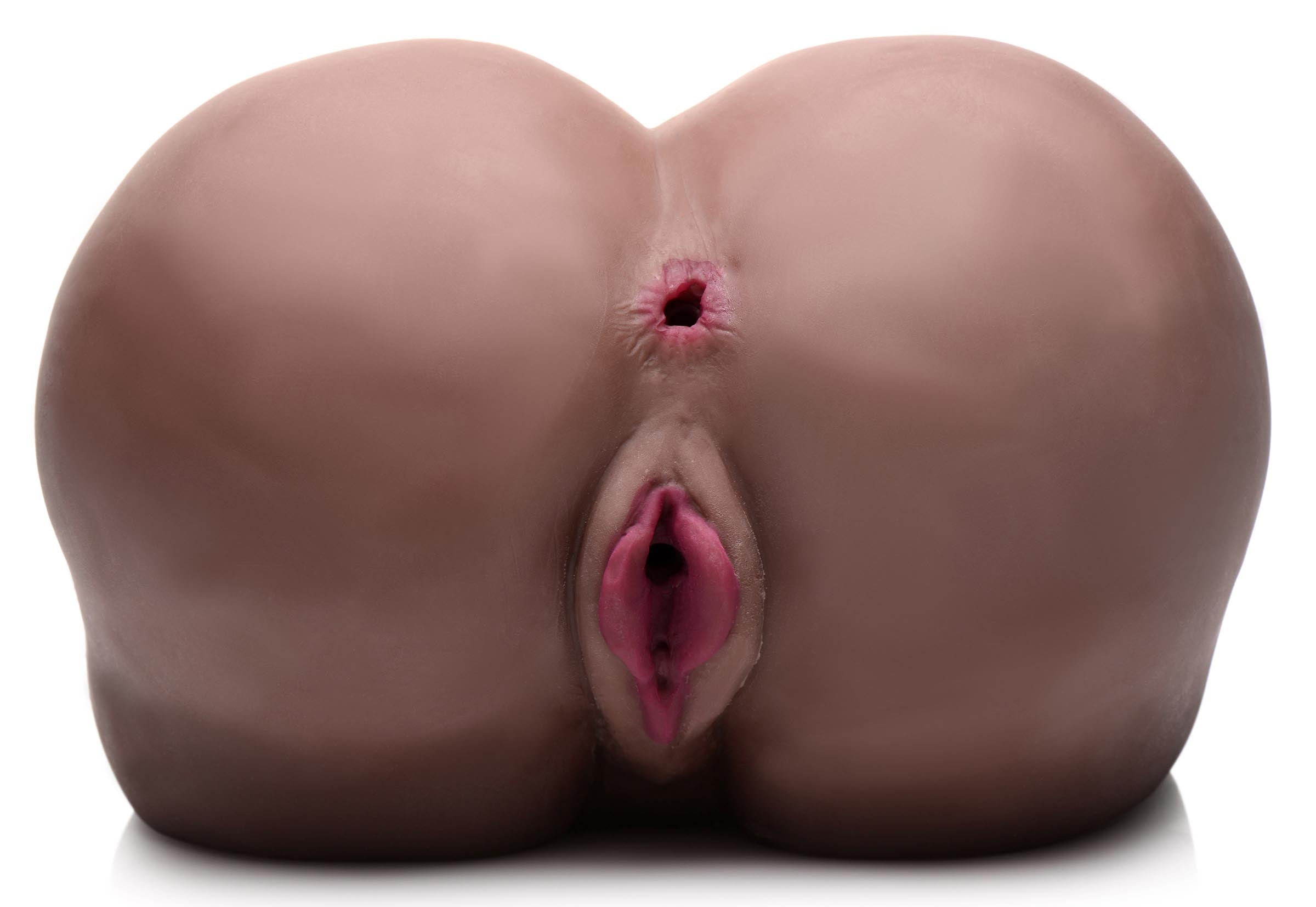 Detailed view of the adult toy's anatomically-correct orifice