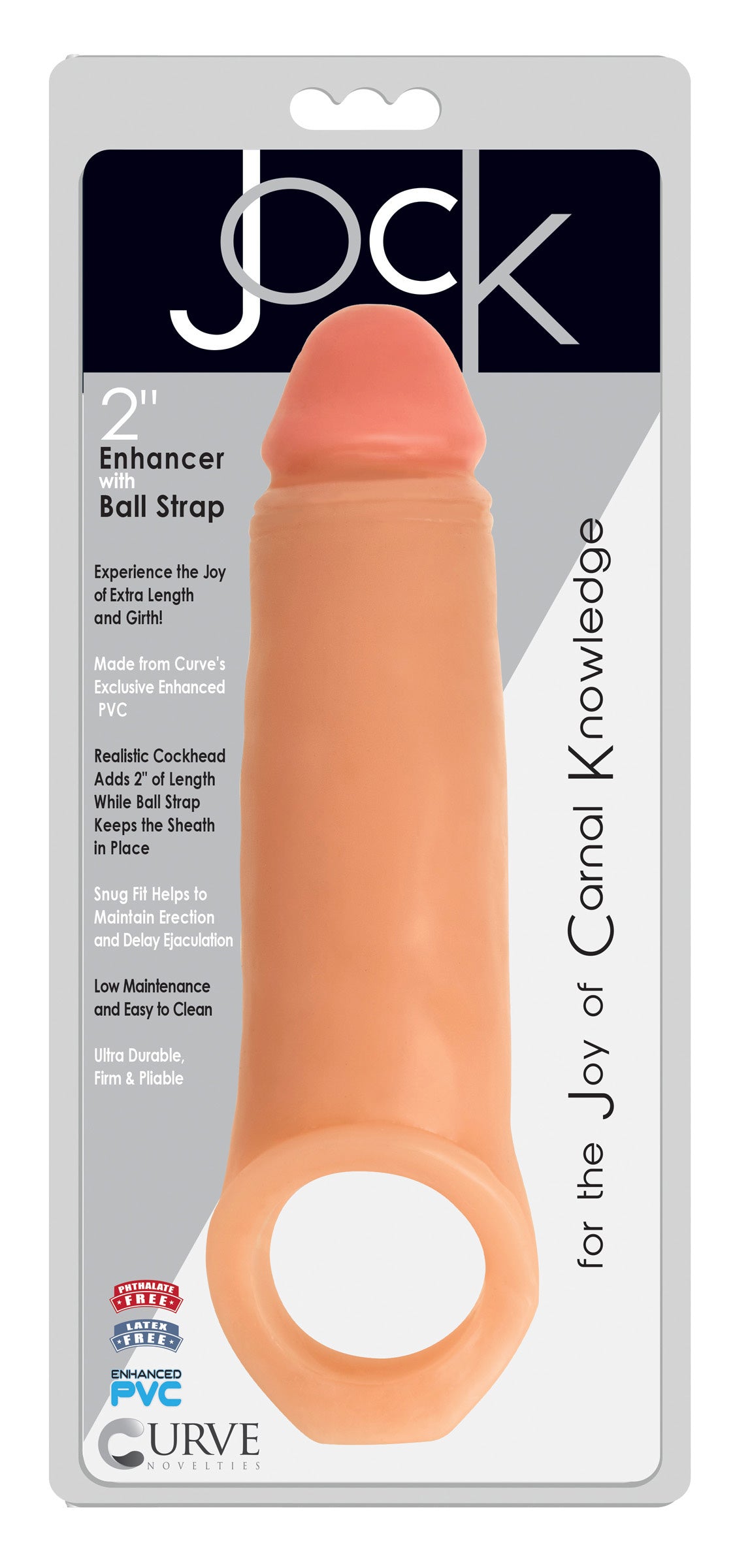 Packaging of the 2 Inch Penis Enhancer With Ball Strap