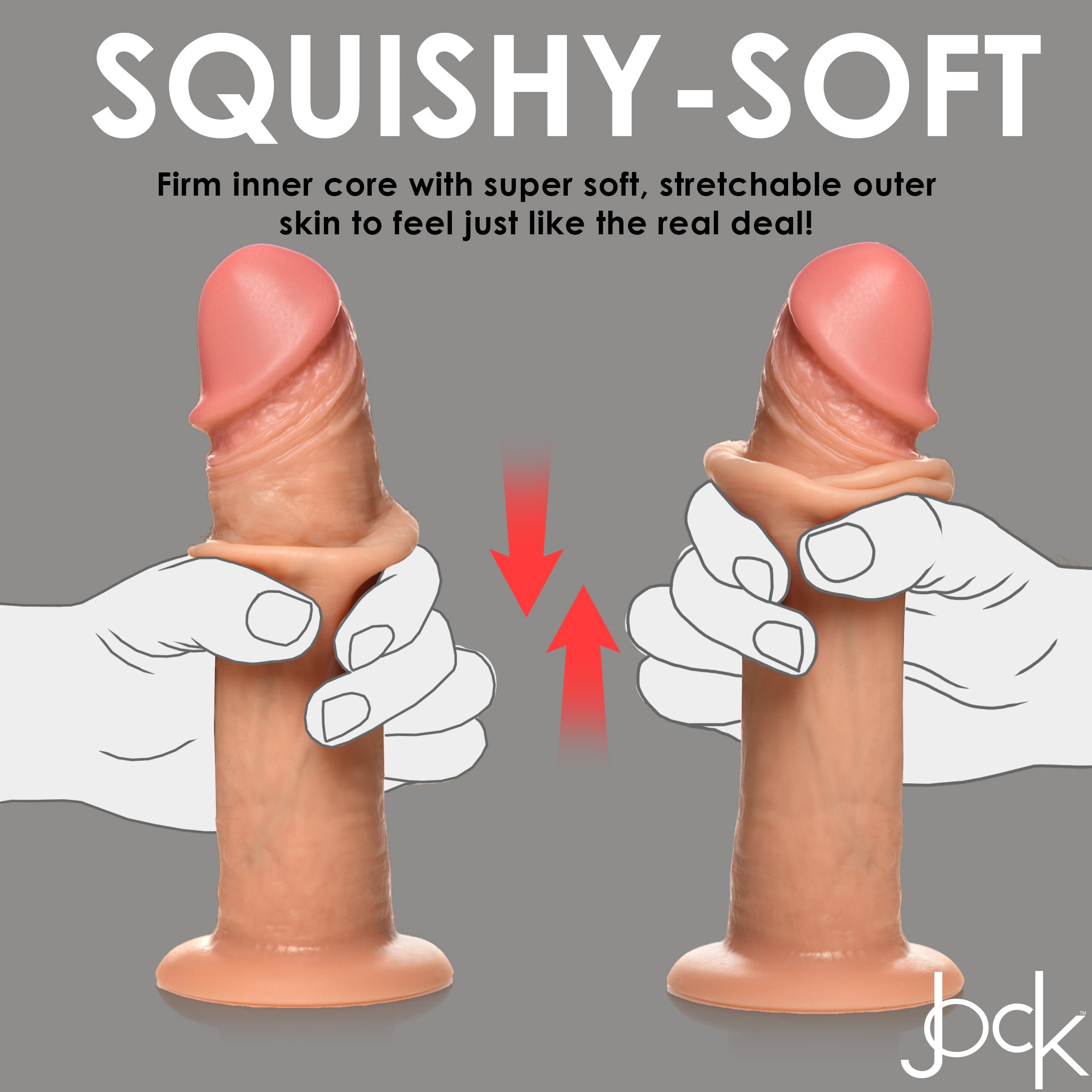 Realistic silicone dildo with a lifelike feel