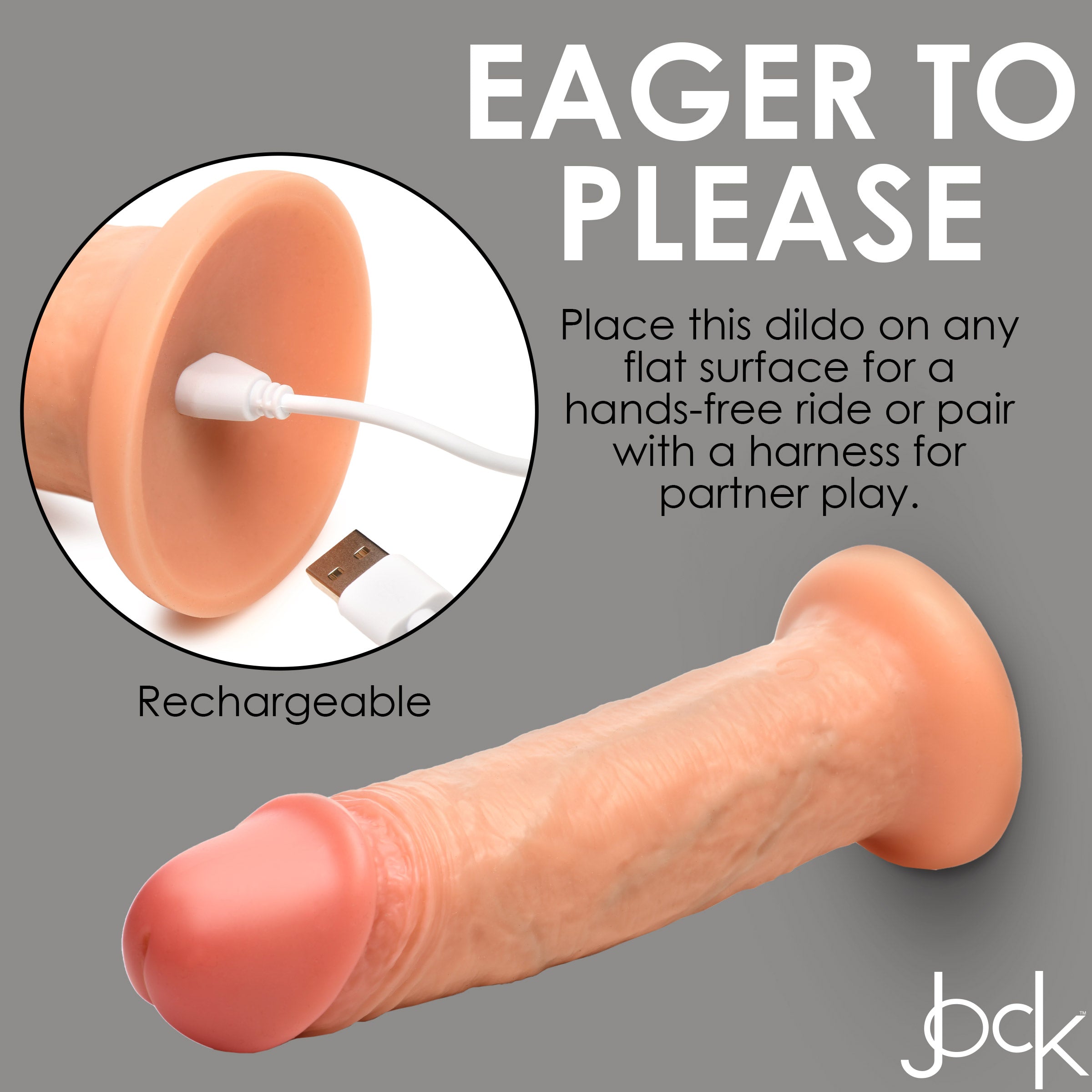 USB charger for 10x Real Skin vibrating dildo