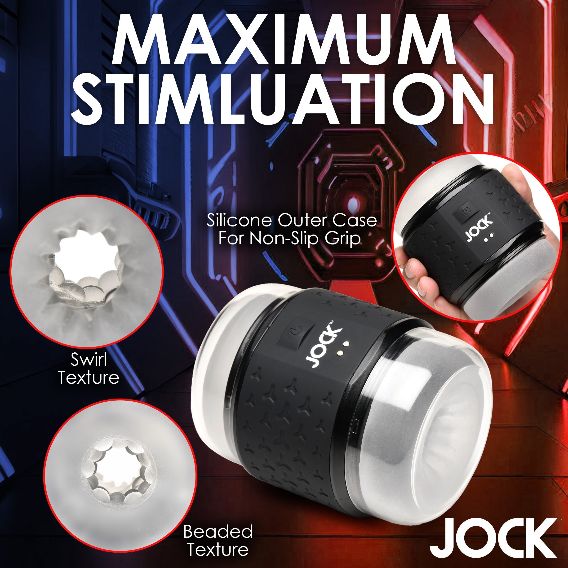 Vibrating Double Stroker designed for maximum stimulation