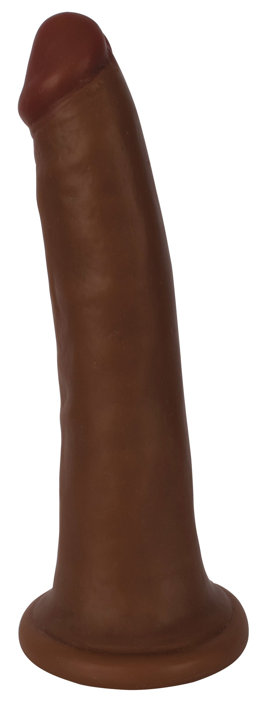 Profile view of the Thinz 8 Inch Slim Dildo in medium size