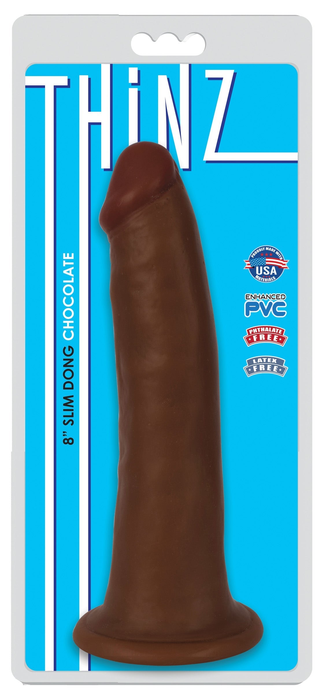 Medium-sized Thinz 8 Inch Slim Dildo with a realistic design