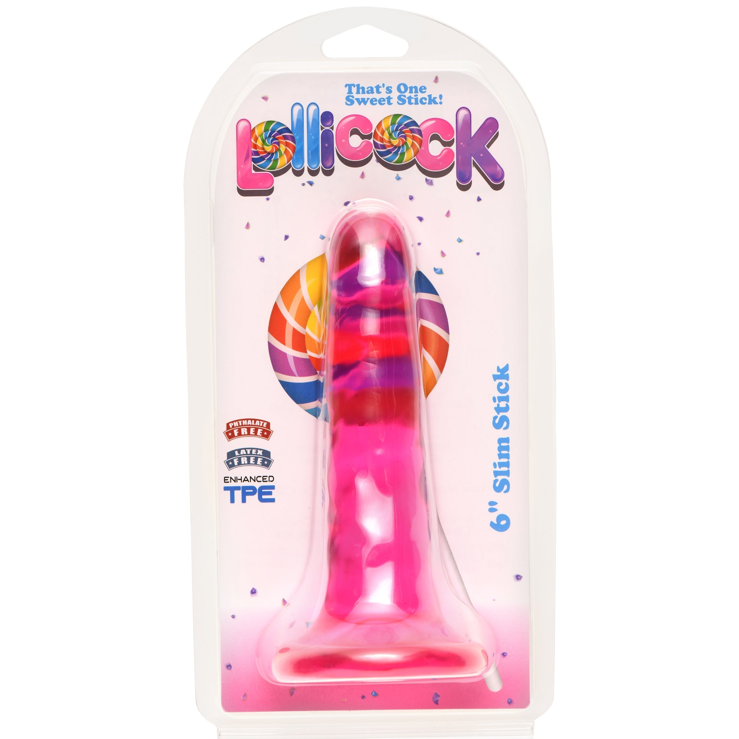 Cherry Ice Slim Stick dildo in its original packaging