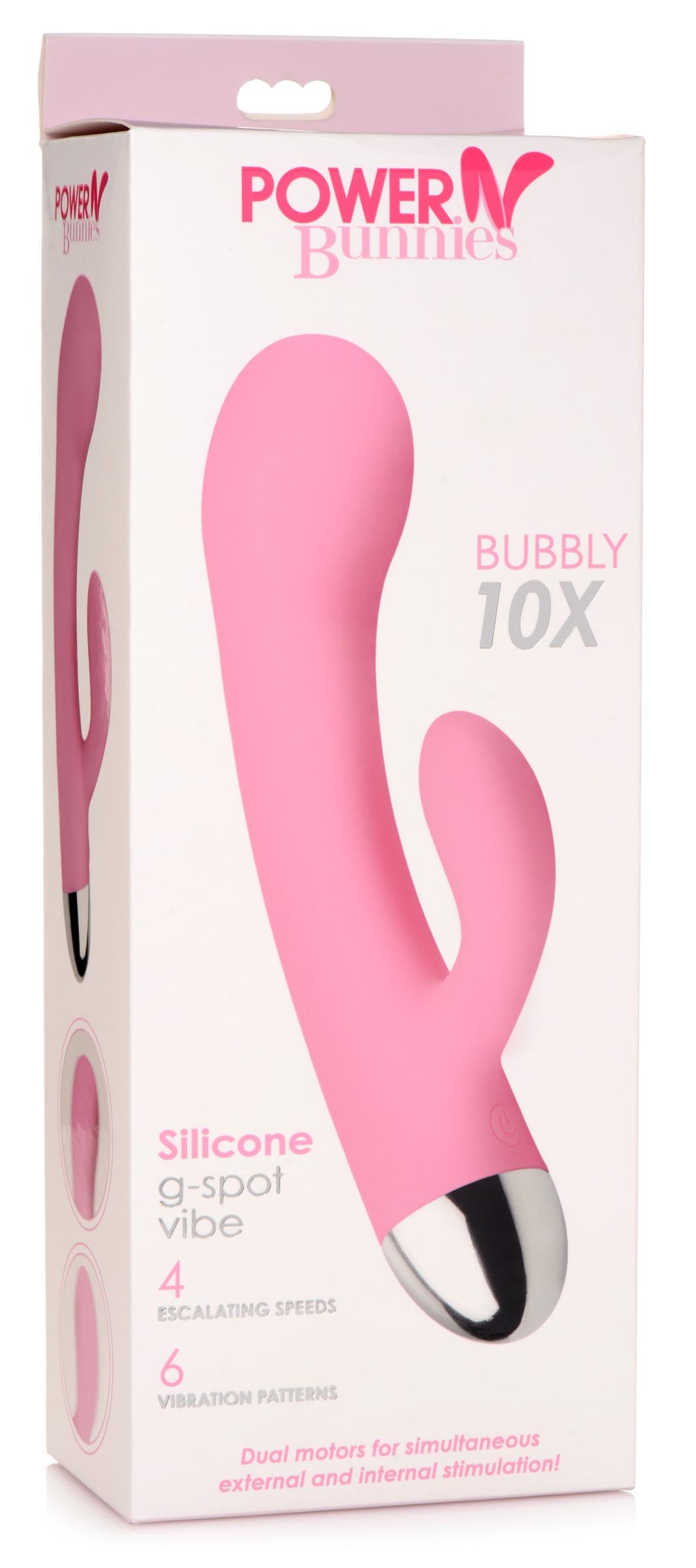 Bubbly 10x Silicone G-spot Vibrator with multiple vibration settings