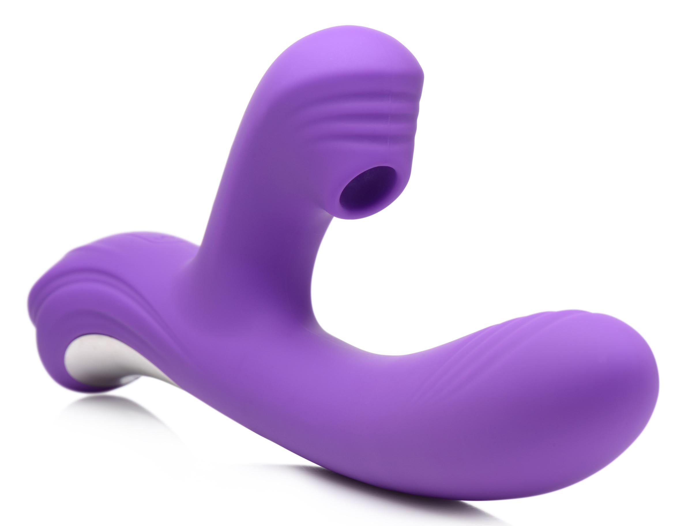 Full view of the Shivers 30x Rabbit Vibrator against a white backdrop