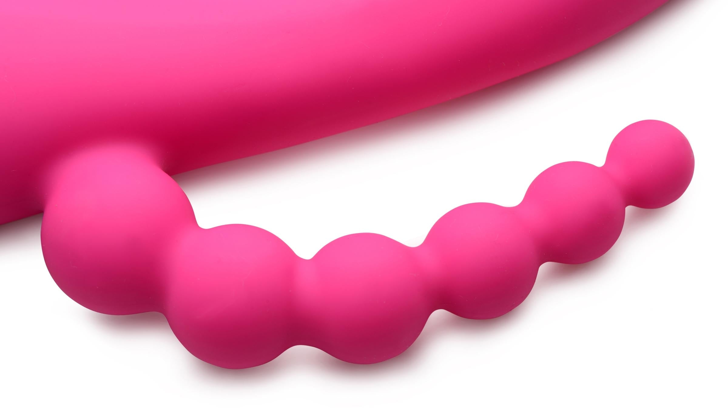 Ergonomically curved pink Suckers 21x silicone vibrator