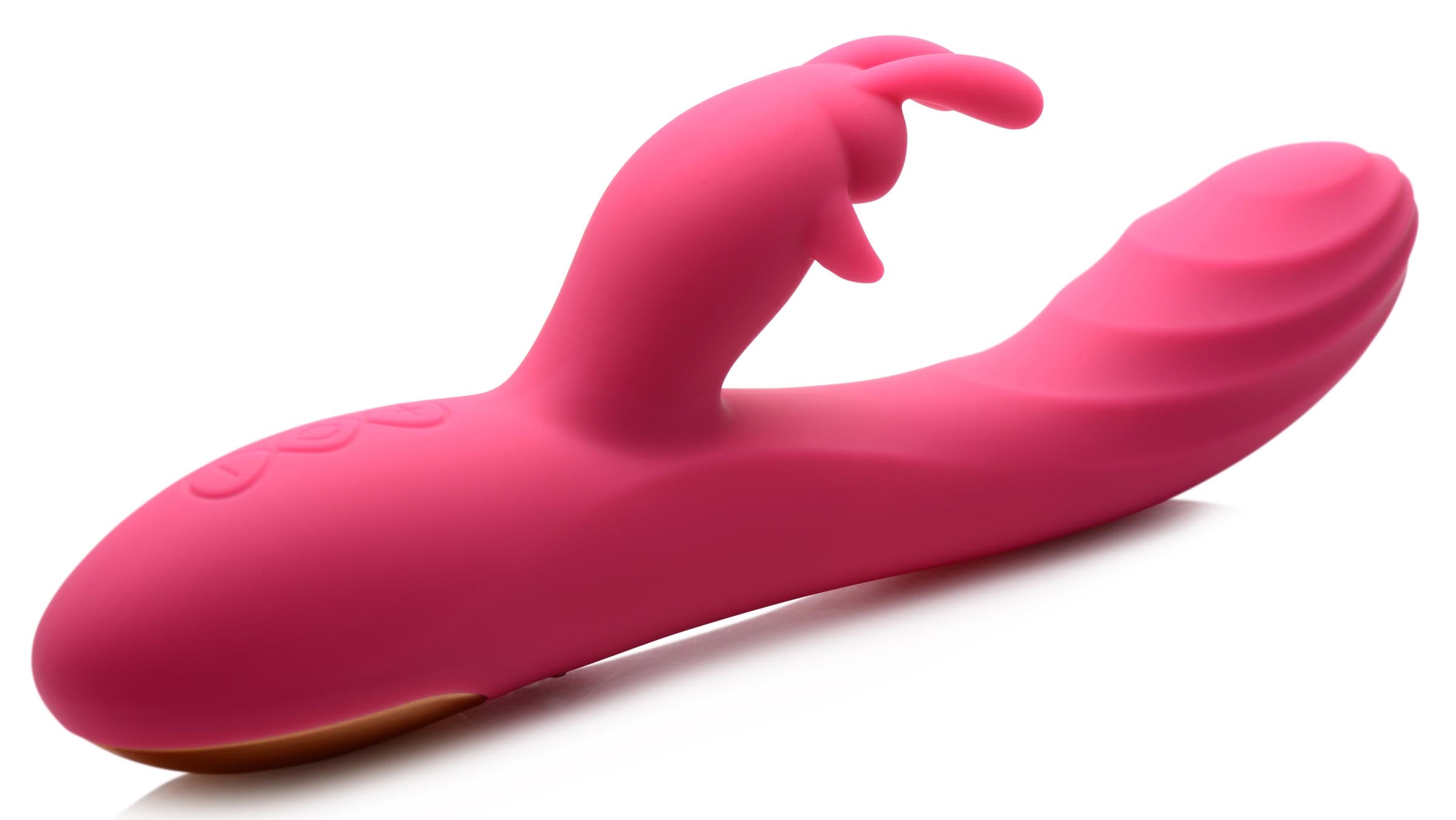 Detail of the Huggers 10x Rabbit Vibrator's tail feature