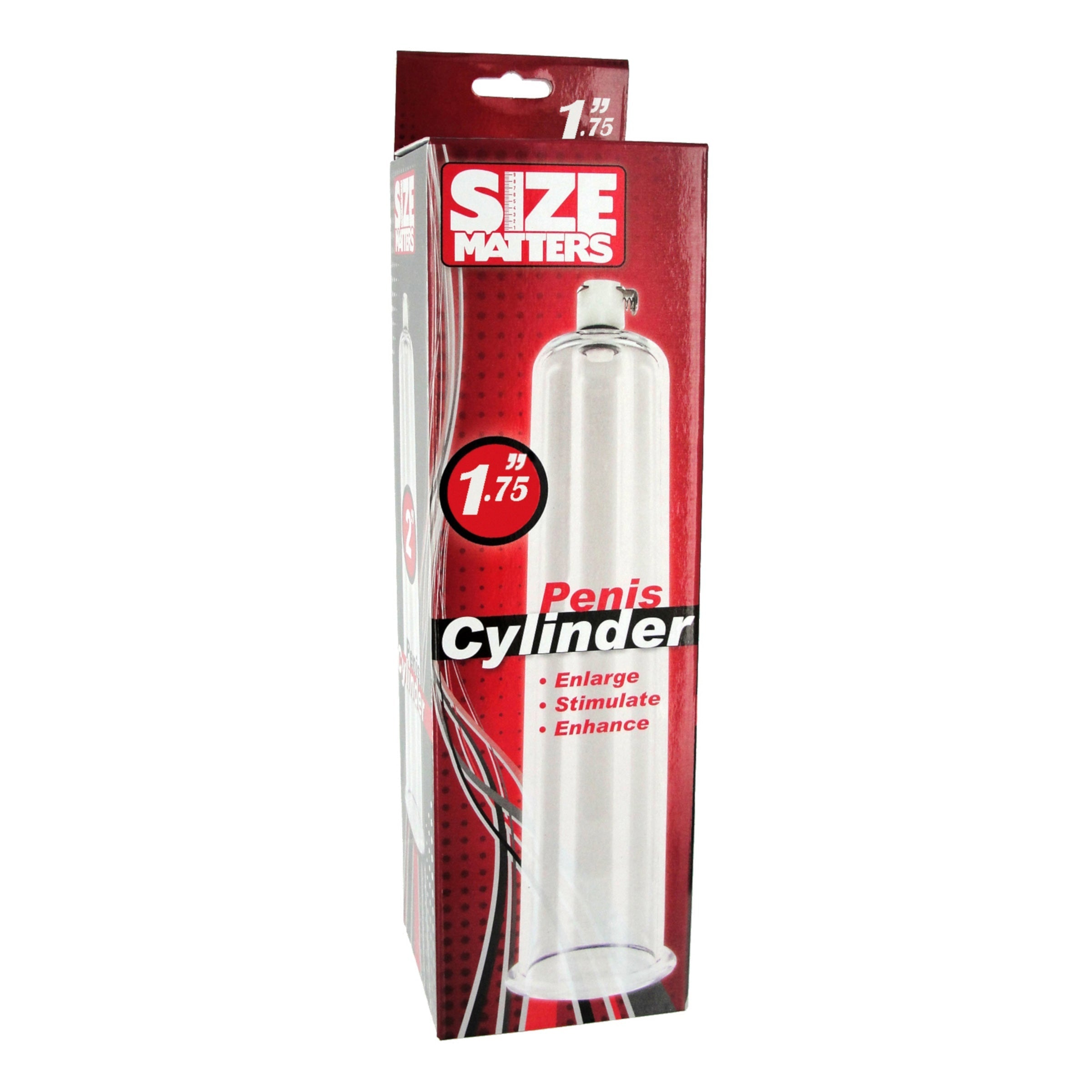 Size Matters" branded penis pump cylinder"