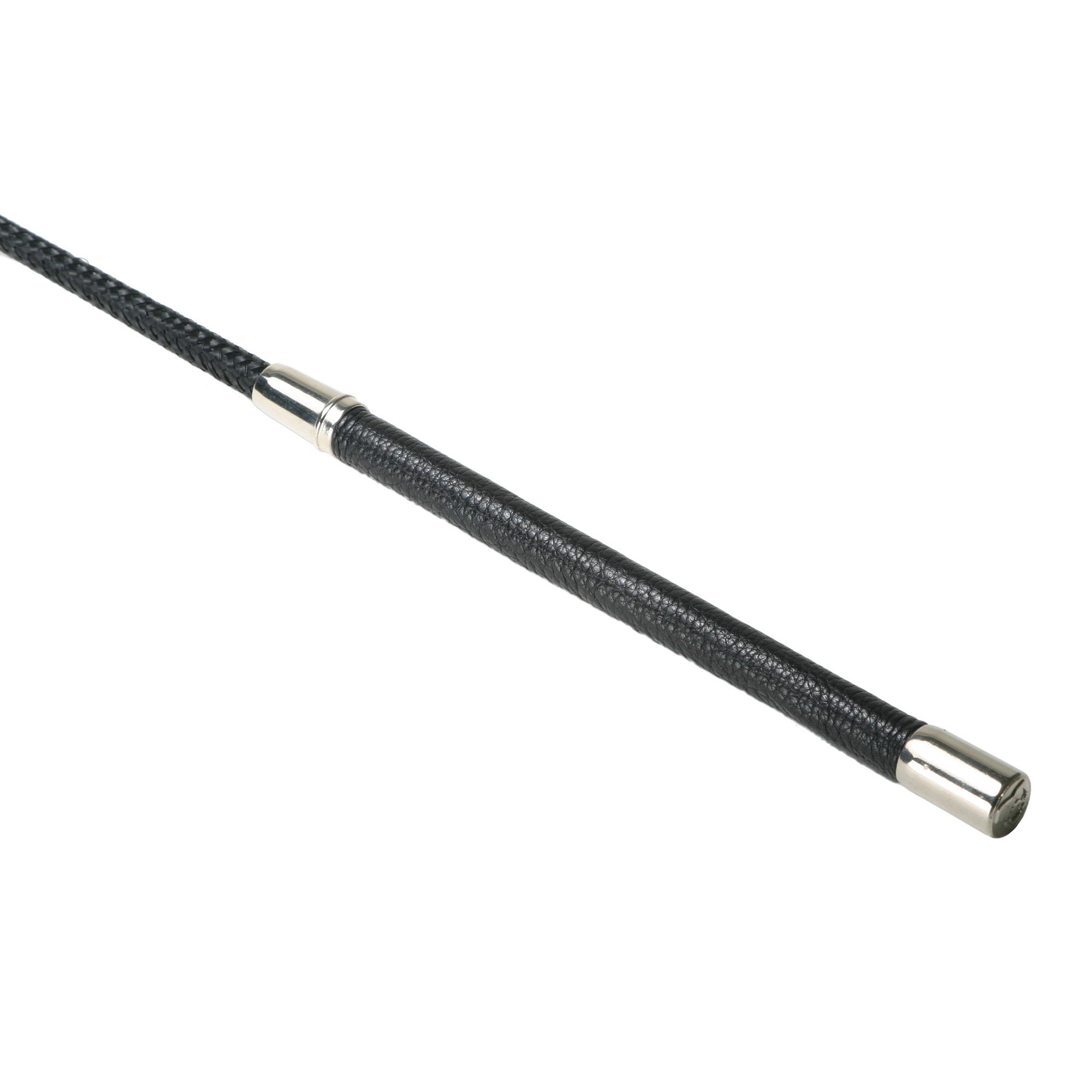 Strict Leather Hog Crop with a leather-wrapped handle and silver tip