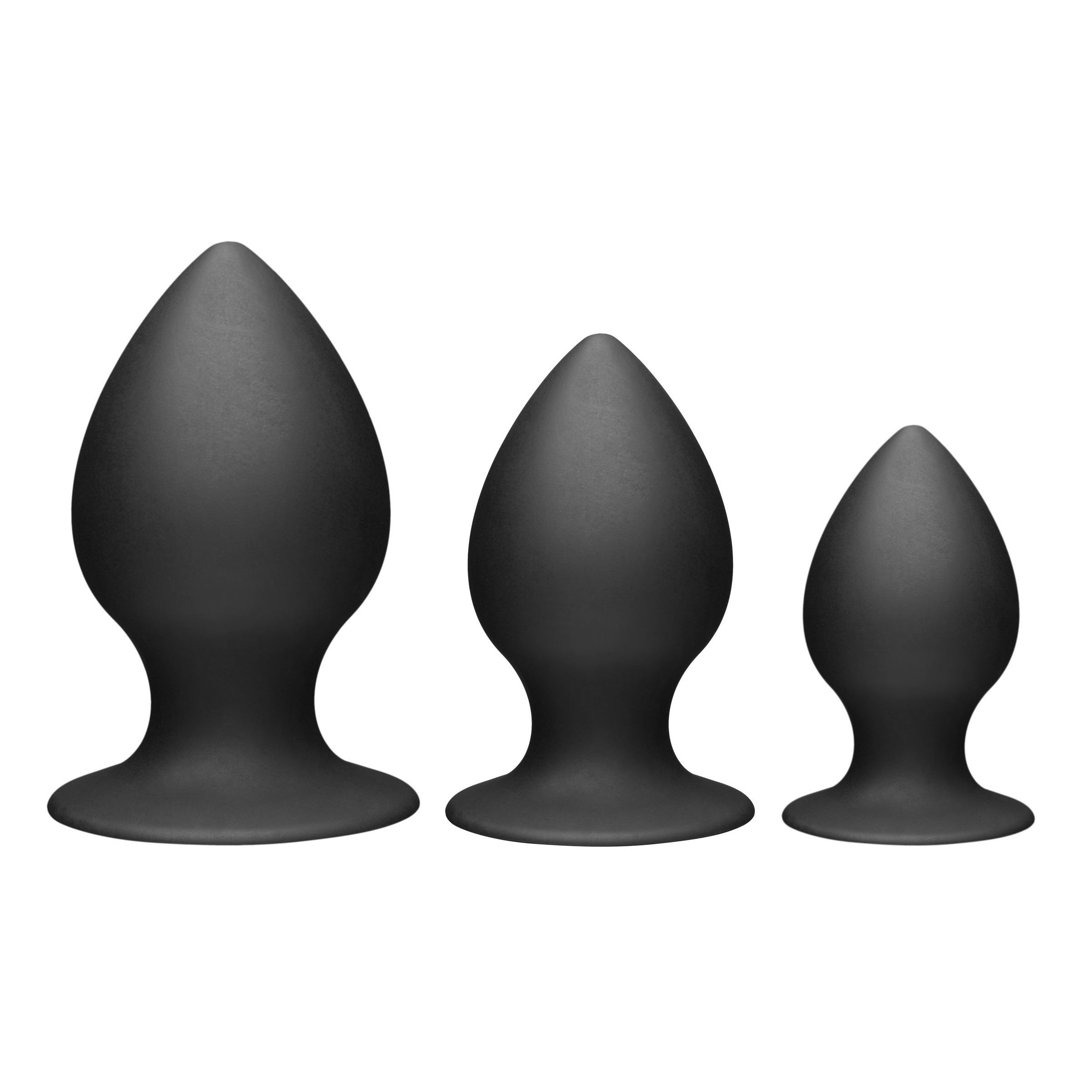 Set of three different-sized Tom of Finland silicone anal plugs