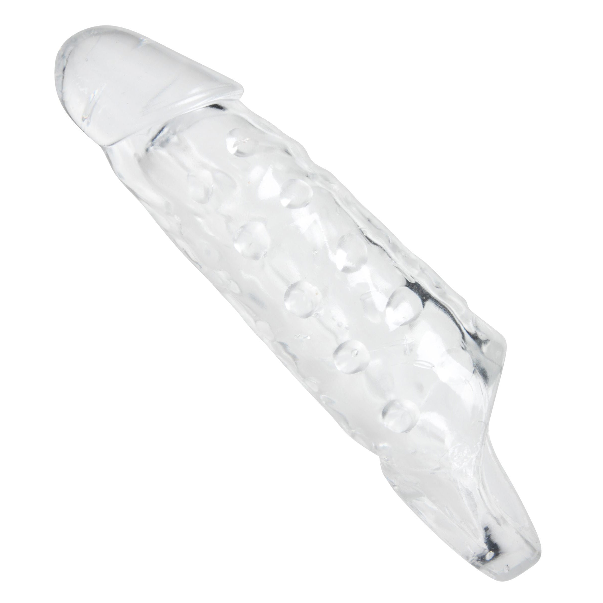 Transparent cylindrical cock enhancer with an opening