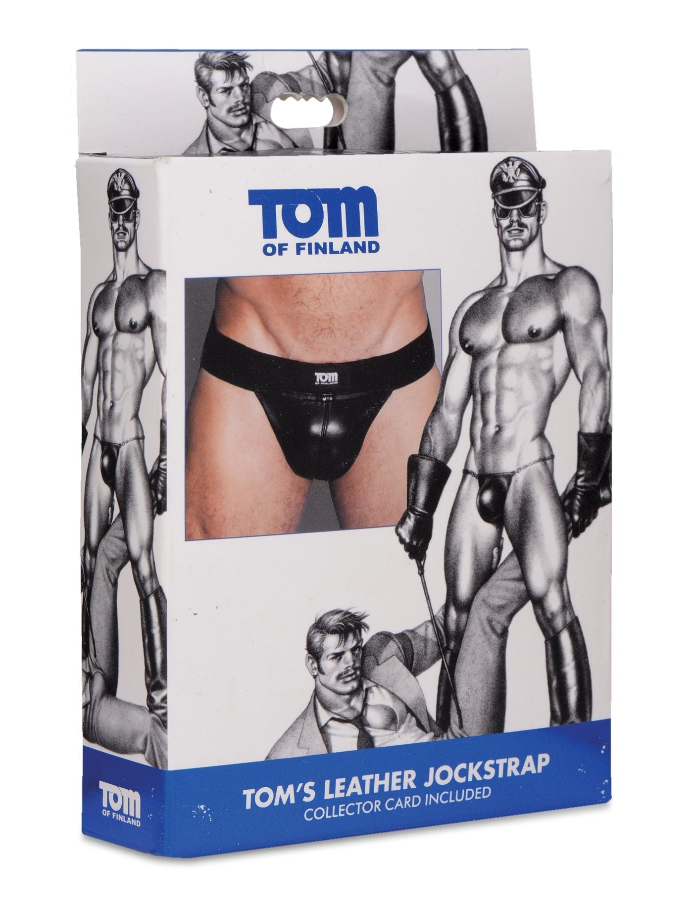 Tom of Finland brand leather jock strap in black